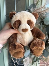 MOTHERCARE BROWN PANDA TEDDY BEAR  SOFT TOY PLUSH 20cm tall