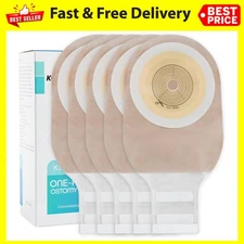20 PCS Colostomy Bags, Ostomy Supplies,One Piece Drainable Ostomy Pouch for Ileo