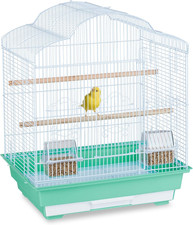 Gabbia per Uccelli, 56,5 X46,5 X 35,5 Cm, Gabbietta per Uccellini Con Posatoi & 