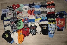 Baby Boys Size 0-6 Months Huge Lot Of 100 Spring And Summer Clothing