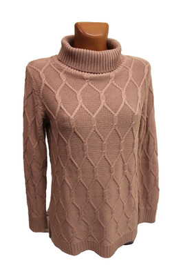 bpc Pulli S 36/38 Pullover rosa altrosa Rollkragen langarm Rollkragenpullover