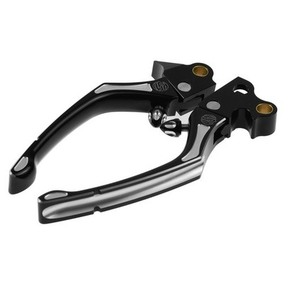 Schwarz Bremshebel und Kupplungshebel-Set Für Harley Softail 1996-14 Dyna 96-17
