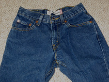 Levis 550 Boys Mens Dark Blue Jeans 26 x 26.5 Relaxed Fit 12 reg  12 