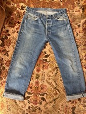 1970s Levis 501 Vintage Jeans Selvedge Button Fly 35  