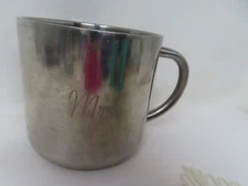 Made Rite MRS Silver Handle Cup Monogramed MRS