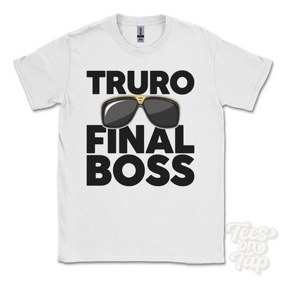 TRURO FINAL BOSS T-SHIRT funny xmas gift england moresk cornwall england ibiza