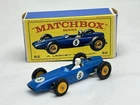 🔥 Vintage Original #52 BRM Racing Car W/ Box Blue Lesney Matchbox MINTY 🔥