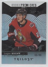 2017-18 Trilogy Rookie Premieres Level 1 Black Foil 65/99 Logan Brown #74 2d8