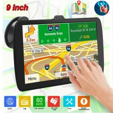 9" Inch Car & Truck GPS Navigation Navigator Sat Navi 8GB 256MB Canada Mexico US