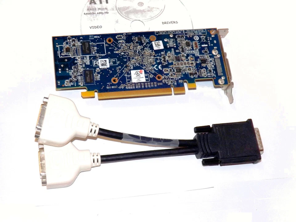 DUAL DVI Video Card✔️Low Profile PCI-E x16 2.0 ✔️DELL HP ALL Brands✔️ SFF Slim - Image 4 of 4