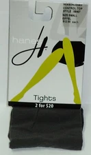 1 Pkg Of Hanes TIGHTS Matte Opaque Control Top EIFFEL SZ S 4'10"/5'7" 95lb/140lb