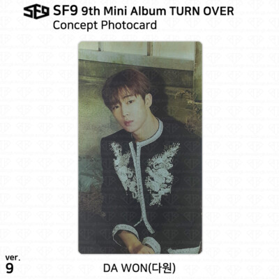 SF9 TURN OVER トレカ カード SF9 9th Mini Album Turn Over Concept Photocard Message Card