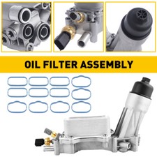Aluminum Engine Oil Cooler Filter Housing Fit 11-16 Dodge Jeep Chrysler Ram 3.6l