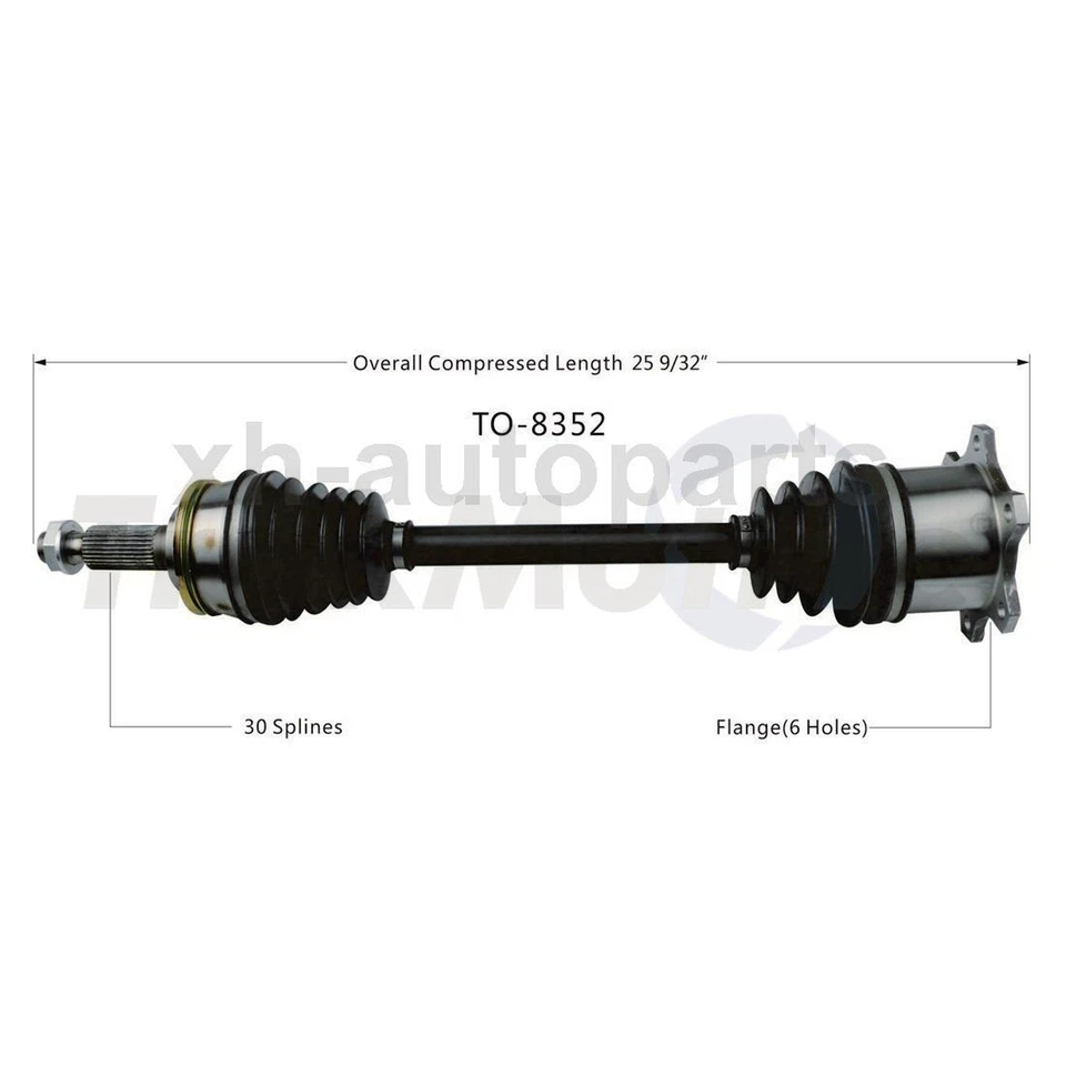 Fits 1989~1992 Toyota Cressida 2X Rear Left & Right TrakMotive CV Axle Shaft XH - Image 2 of 2