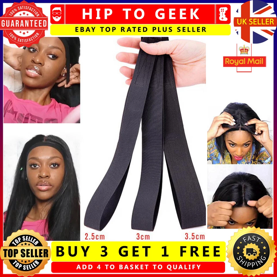Edge Wig Grip Band For Lace Frontal Wigs Non Slip Hair Wrap Adjustable Elastic