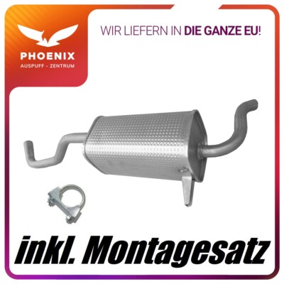 Renault Clio III 1.2 1.4 1.6 (05-13) Endschalldämpfer Auspuff mit E-Prüfzeichen