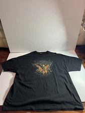 2013 Hot Leathers 2nd Amendment 3XL Men’s Black T-shirt Eagle Flag