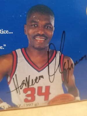 Harkeen Olajuwon Uncle Bens Rice Box Olympic Rockets