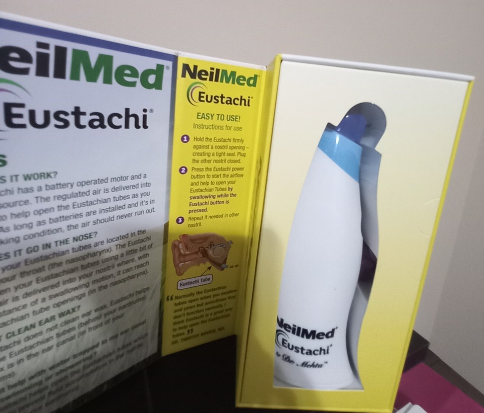 Eustachi Eustachian Tube Exerciser POP BLOCKED Your Ears Naturally NEW