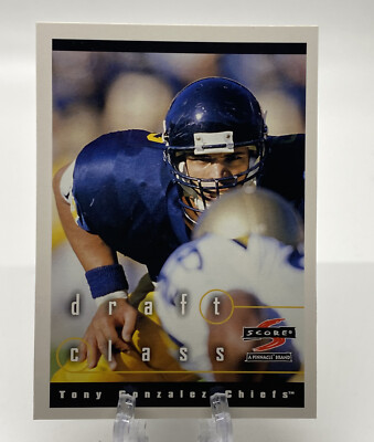 Tony Gonzalez 1997 Pinnacle Score Football Draft Class #289 RC KC ...
