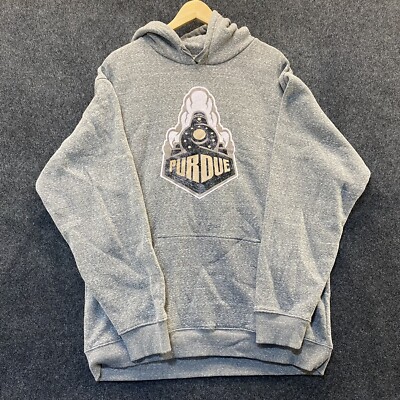 Purdue Boilermakers Hoodie Men's Size XL Gray Sweatshirt