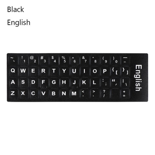 Arabic Deutsch Keyboard Stickers Spanish Alphabet Layout Russian Letter - Picture 15 of 28