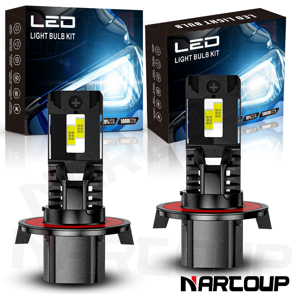 For Mini Cooper 2009-2013 - 2X 6000K White 9008 LED Headlight Kit Hi/Lo Bulbs