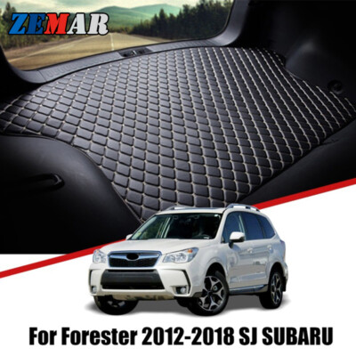 All Weather Car Trunk Mat Cargo Liner Floor Mats For Subaru Forester SJ 2012-18