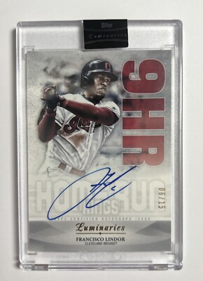 2019 Topps Luminaries Home Run Kings Auto /15 Francisco Lindor ｜MLB