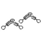 3 Way Swivel 62lb Copper Fishing Cross Line T-Turn Terminal Tackle, Black 20pcs