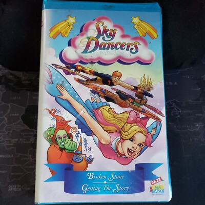 Sky Dancers 2-VHS-1997-Animated-Broken Stone/Getting the Story-Razz Ma Tazz