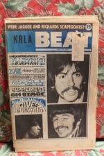 KRLA BEAT July 29, 1967 Beach Boys BEATLES Stones MAGAZINE Newspaper COMPLETE KRLA BEAT July 29, 1967 Beach Boys BEATLES Stones MAGAZINE Newspaper COMPLETE