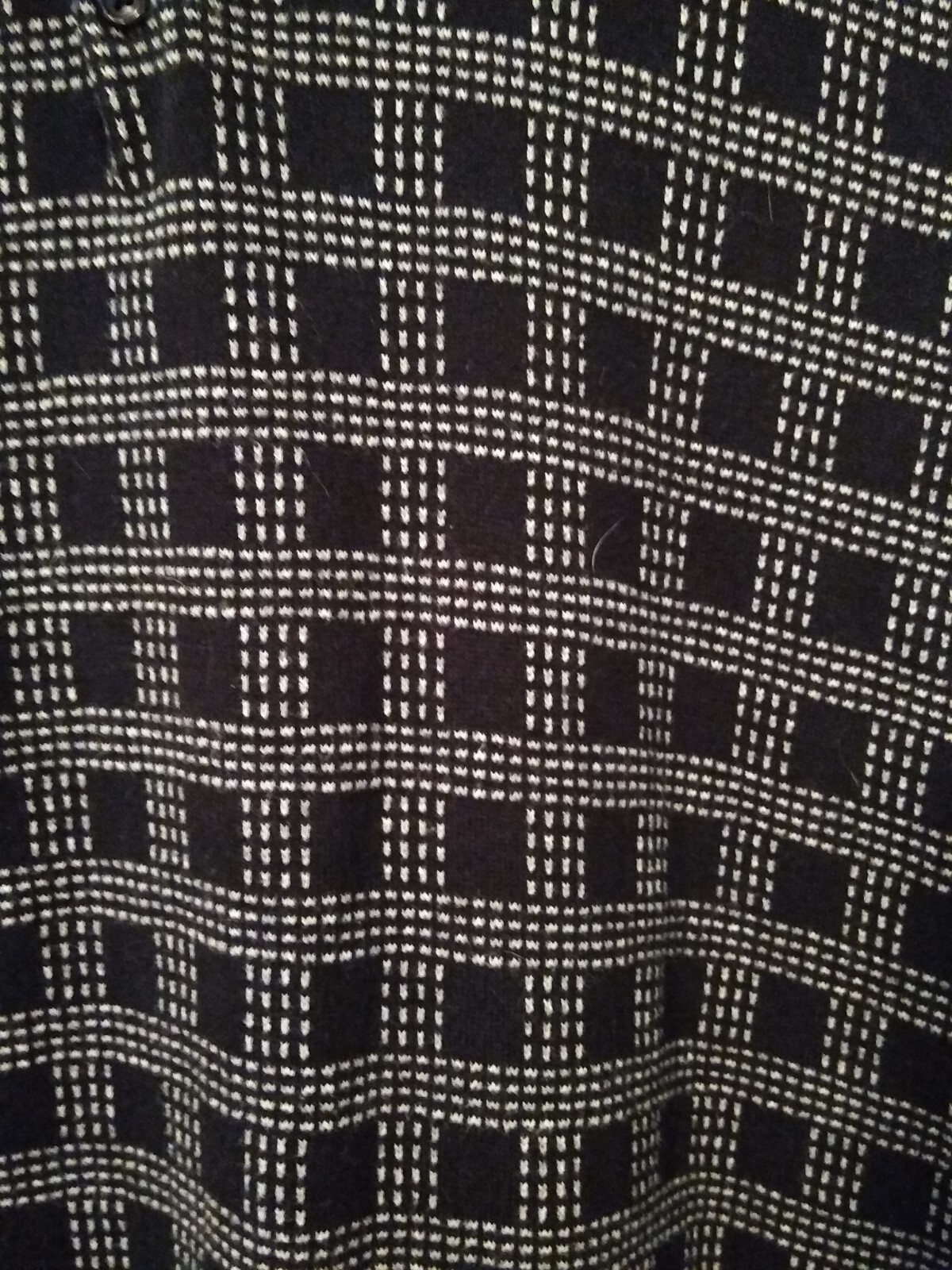 Express Sweater Mens XL Tall Black & Gray Print  Short Sleeve Pullover Casual