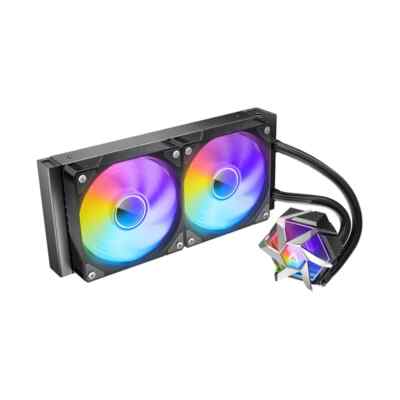 AZZA HEX 240 ARGB CPU Wasserkühlung 240mm Black LED Lüfter LGA AM FM- NEU
