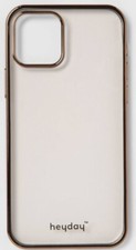 Heyday Apple iPhone 12 iPhone  12 Pro Gold Bumper Clear Plastic Case