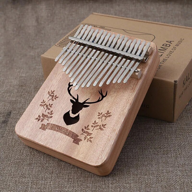 100% New 17 Key Kalimba Keyboard Piano Wooden Professional Kalimba Balatas