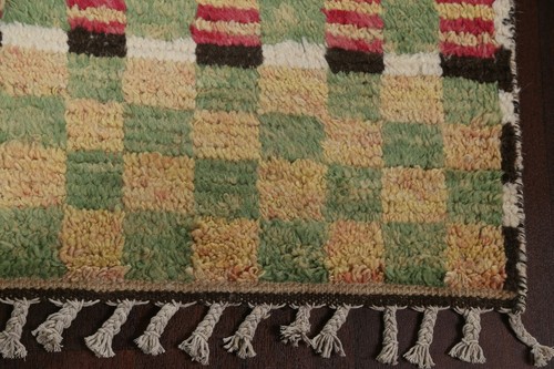 3'x12' Geometric Tribal Moroccan Oriental Runner Rug Wool Hand-knotted Hallway - Picture 6 of 12