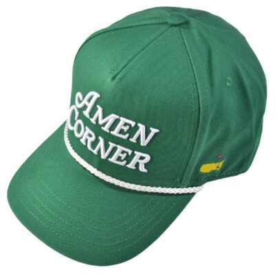 2024 MASTERS (GREEN) AMEN CORNER ROPE Style Golf Hat from AUGUSTA NATIONAL
