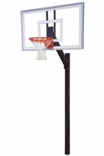 First Team Legacy Nitro In-Ground Basketball Hoop with 60 Inch Glass Backboard
