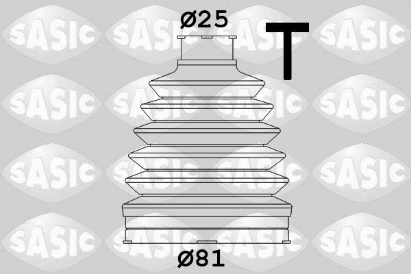 Kit cuffia, Semiasse - SASIC 1904012