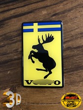 Genuine Discontinued Original Prancing Moose Volvo 3 A Poly Gel Dome Decal