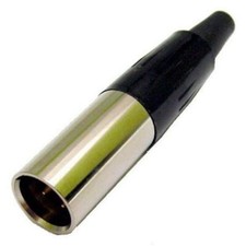 Mini XLR 4pin Male Inline Connector