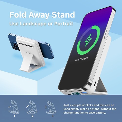 Power Bank by CENOKA Magnetic Wireless Portable Potable Charger USB-C for iphone - Picture 21 of 24