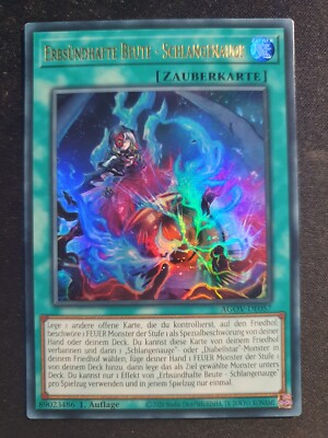 Yu-Gi-Oh! AGOV-DE057 Erbsündhafte Beute - Schlangenauge Ultra Rare NM 1st