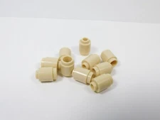 LEGO Lot of 10 Tan Round 1x1 Bricks w/ Open Center I8