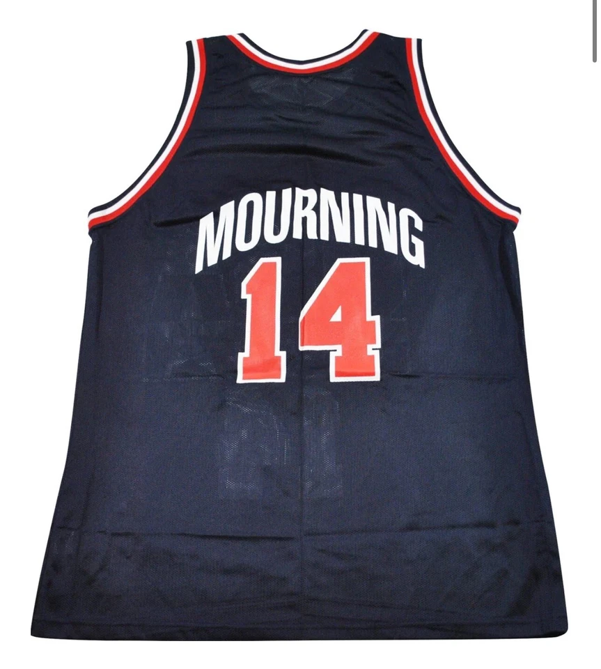 Camiseta Vintage 1994 Champion USA Alonzo Mourning Tamanho Grande - Imagem 3 de 4