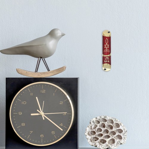 2 sets Stunning Metal Mezuzah With Scroll For Door Elegant Jewish Home