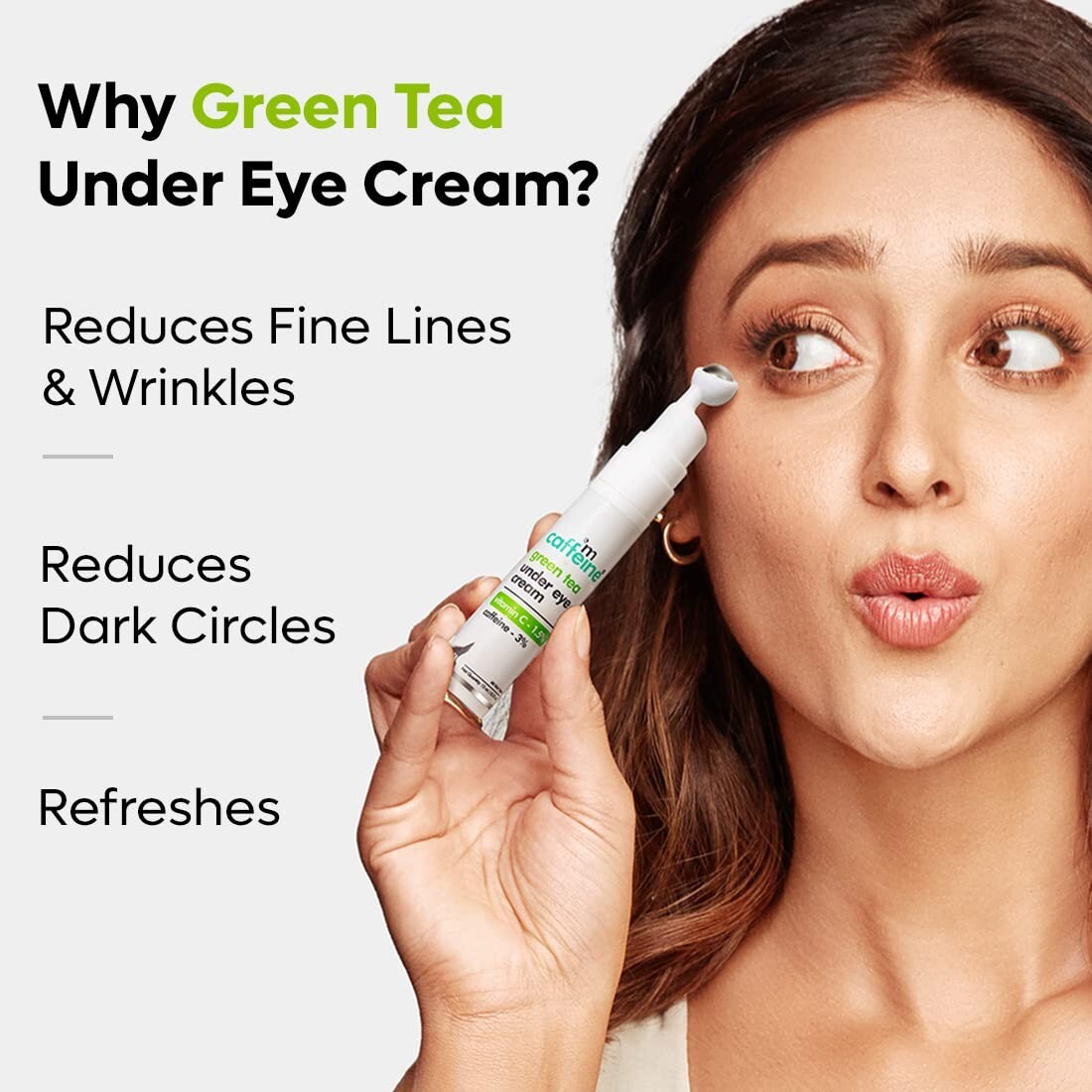 MCaffeine Vitamin C Green Tea Under Eye Cream To Reduce Fine Lines