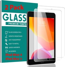 2 Pack Tempered Glass Screen Protector For iPad Mini 4 5 6 4th / 5th Gen 6th Gen
