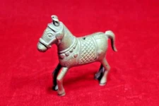 Horse Figure Old  Antique Brass Statue Vintage Decor Halloween Gifts